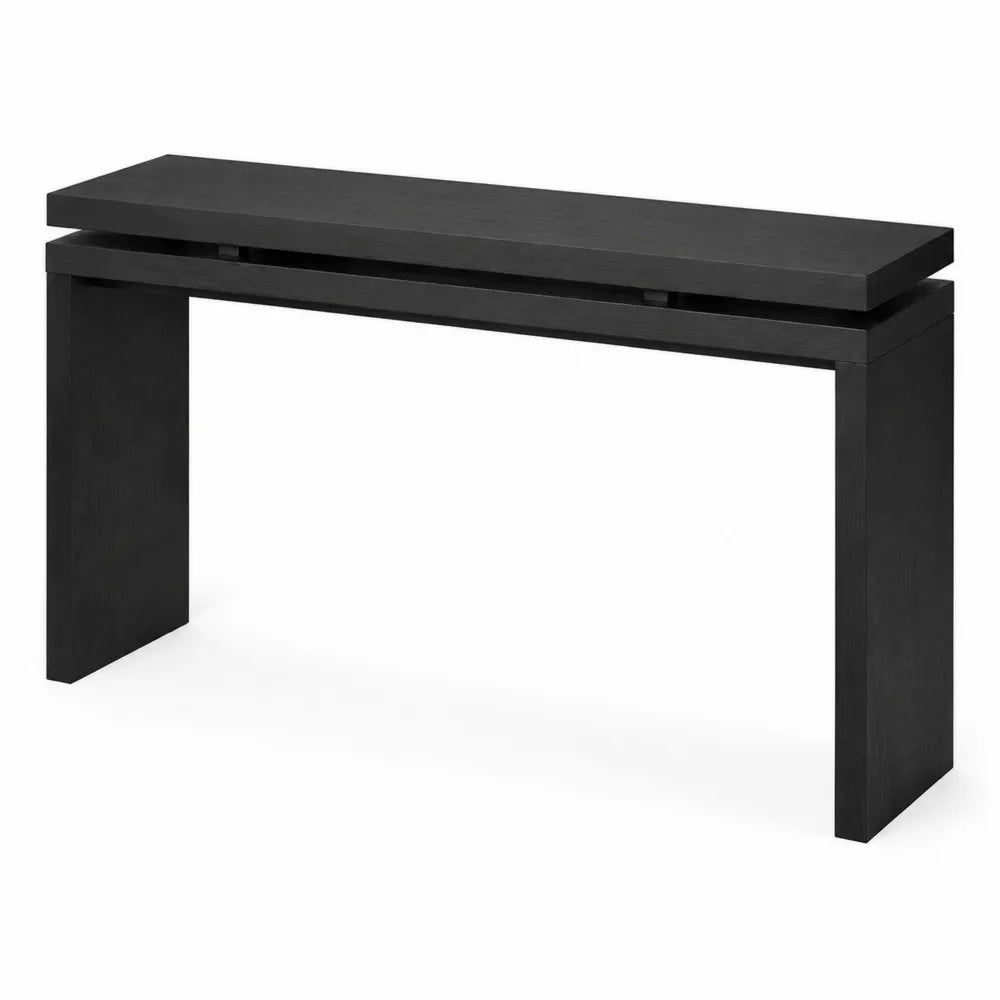 Consolle in Legno MDF Nero 120x40x75 cm