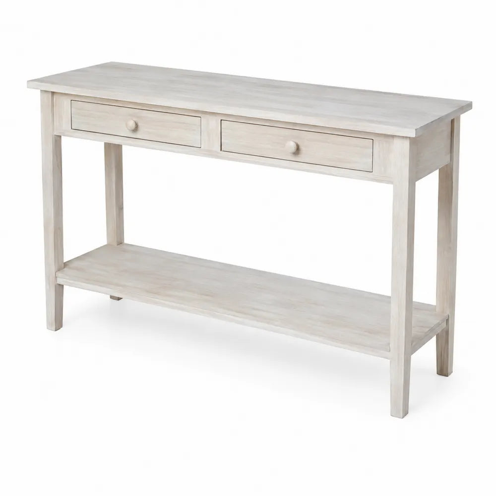 Consolle in Legno con Cassetti Bianco