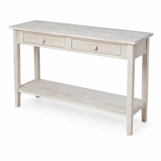 Consolle in Legno con Cassetti Bianco